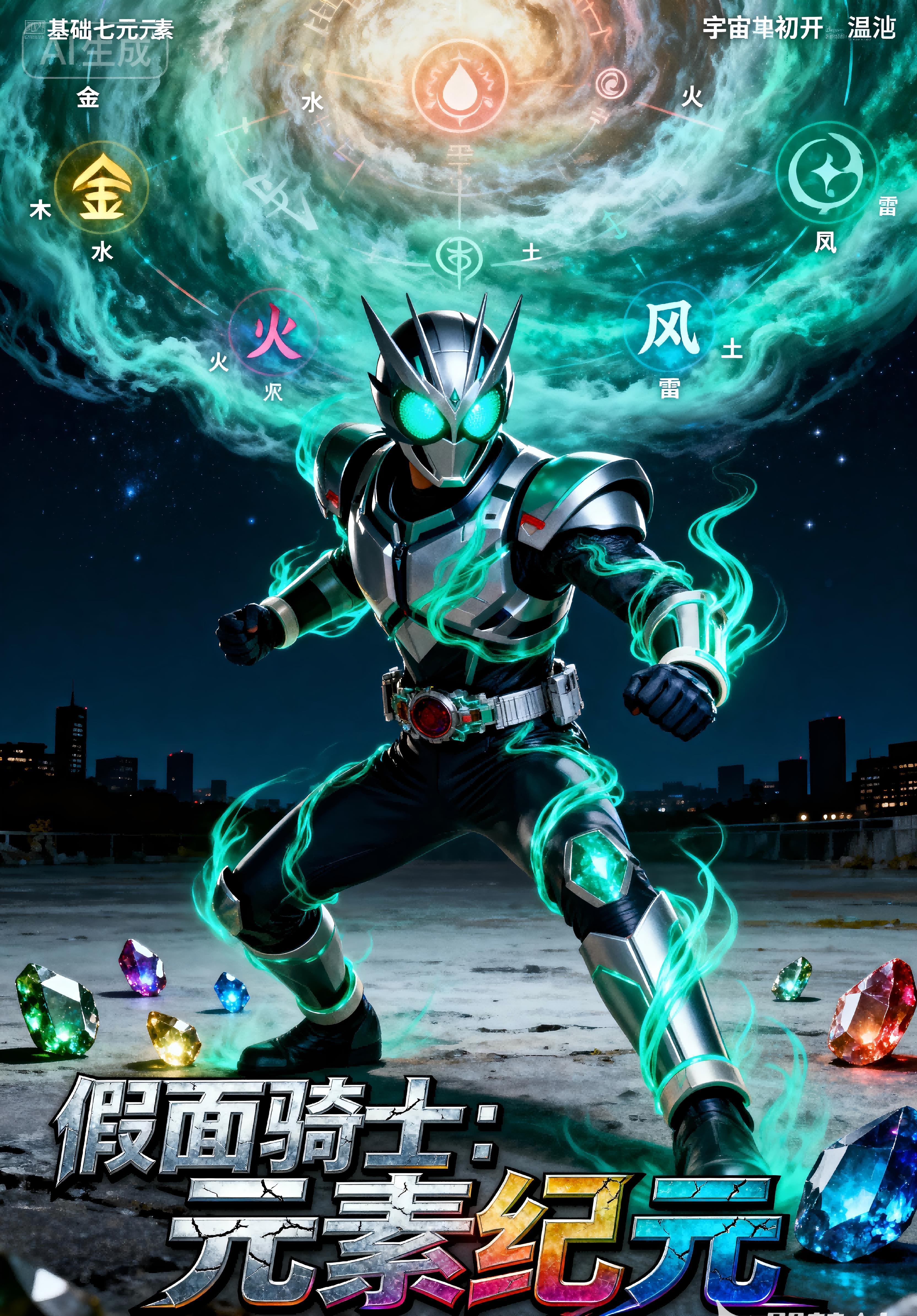 假面骑士saber元素龙海报